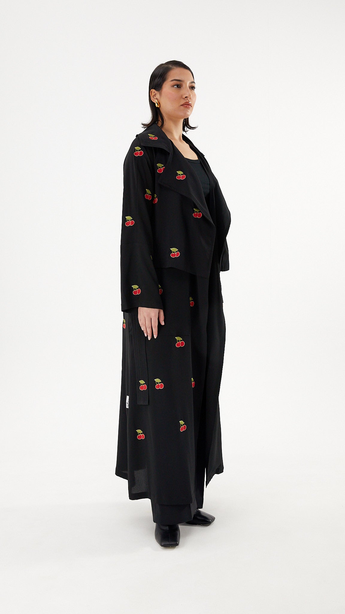 Cherry Trench Coat Abaya